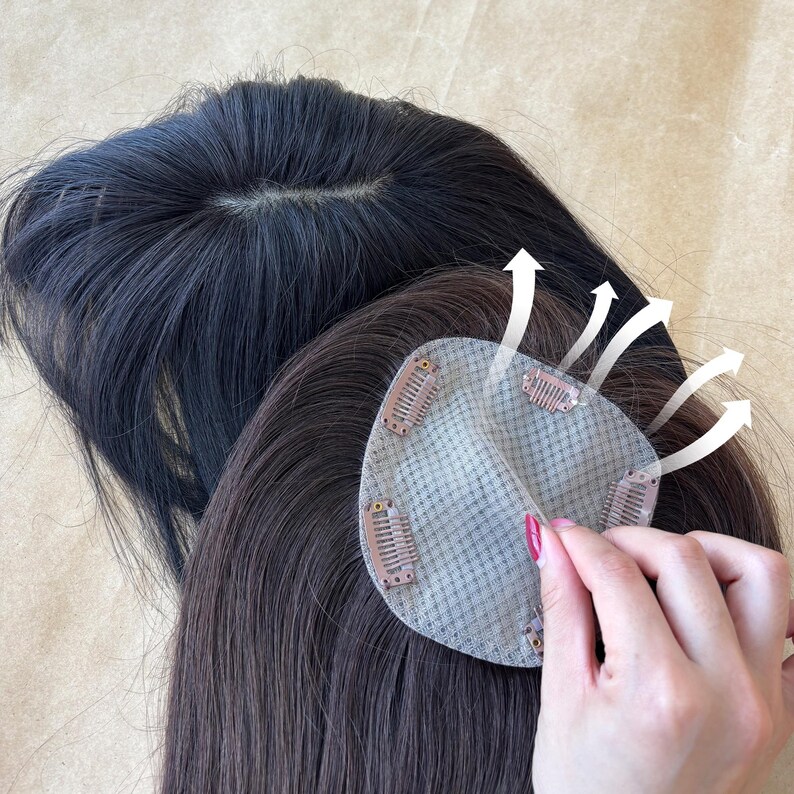 Human Hair Topper Model 13 — reference view 4