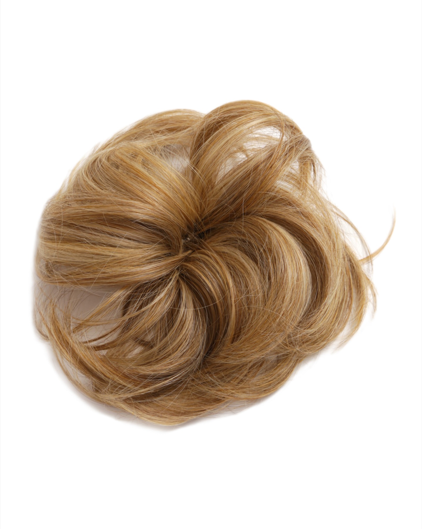 Synthetic clip-in chignon hairpiece reference