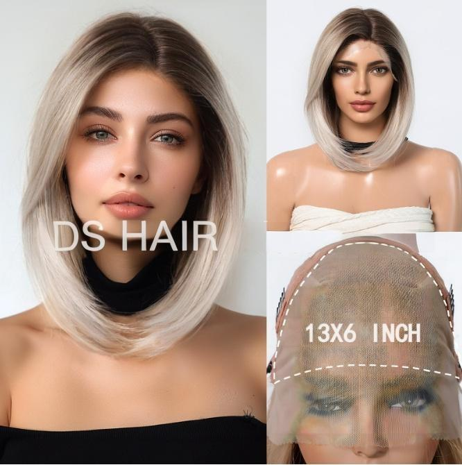 Synthetic Lace Front Bob Straight Short Wig DSW-2515 — reference image 1