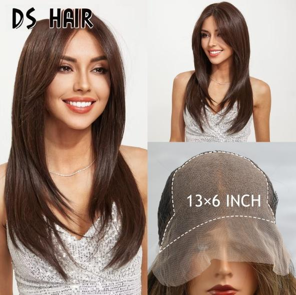 Synthetic Lace Front Straight Long Wig DSW-2516 — reference image 4