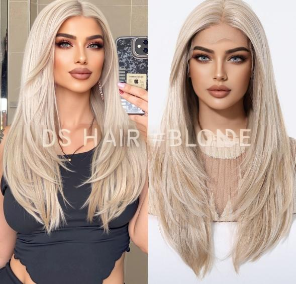 Synthetic Lace Front Straight Long Wig DSW-2516 — reference image 5