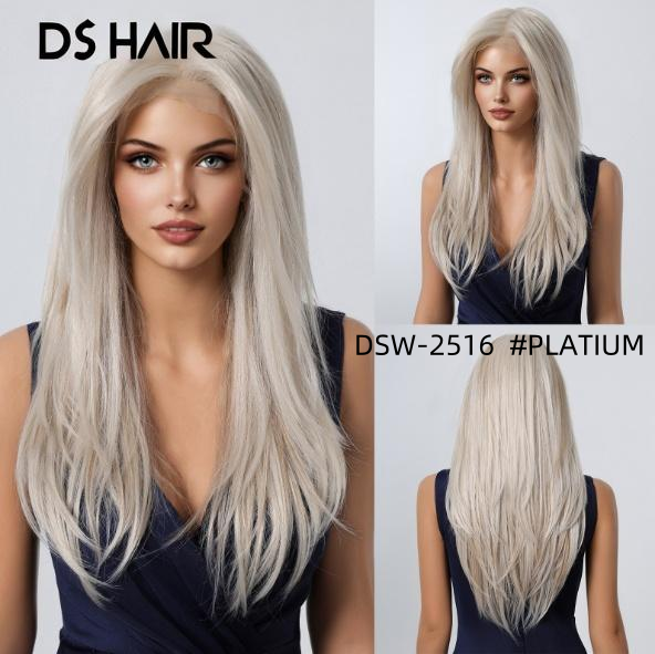 Synthetic Lace Front Straight Long Wig DSW-2516 — reference image 6