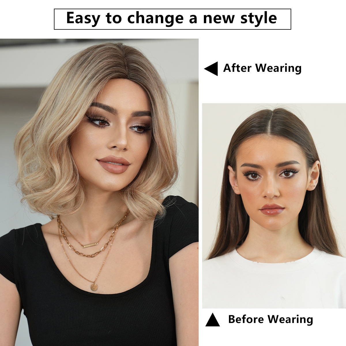 Synthetic Full Wig DSW-2520 — reference image 2